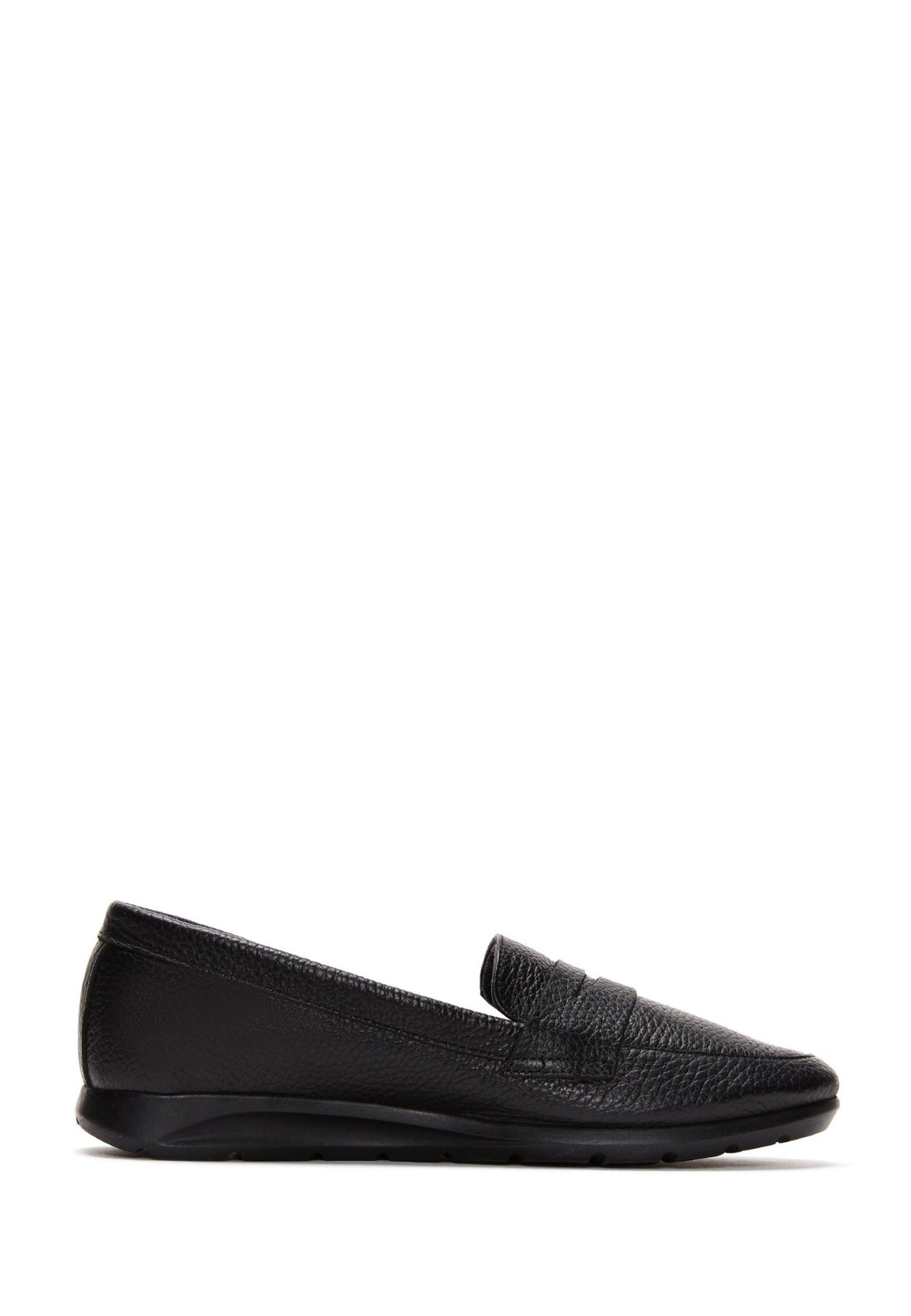 Kadın Siyah Deri Konfor Loafer