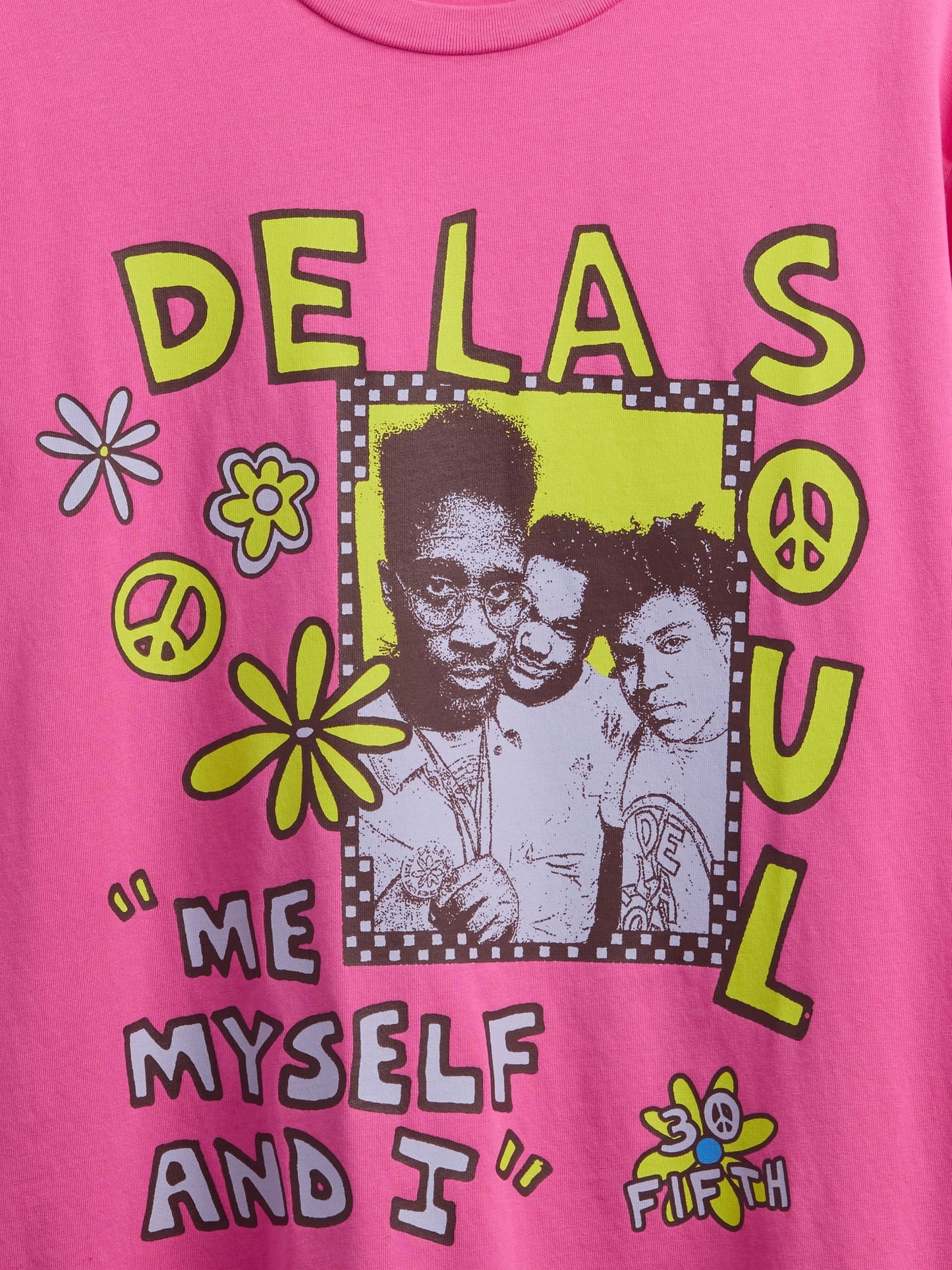 Pembe De La Soul Grafikli T-shirt