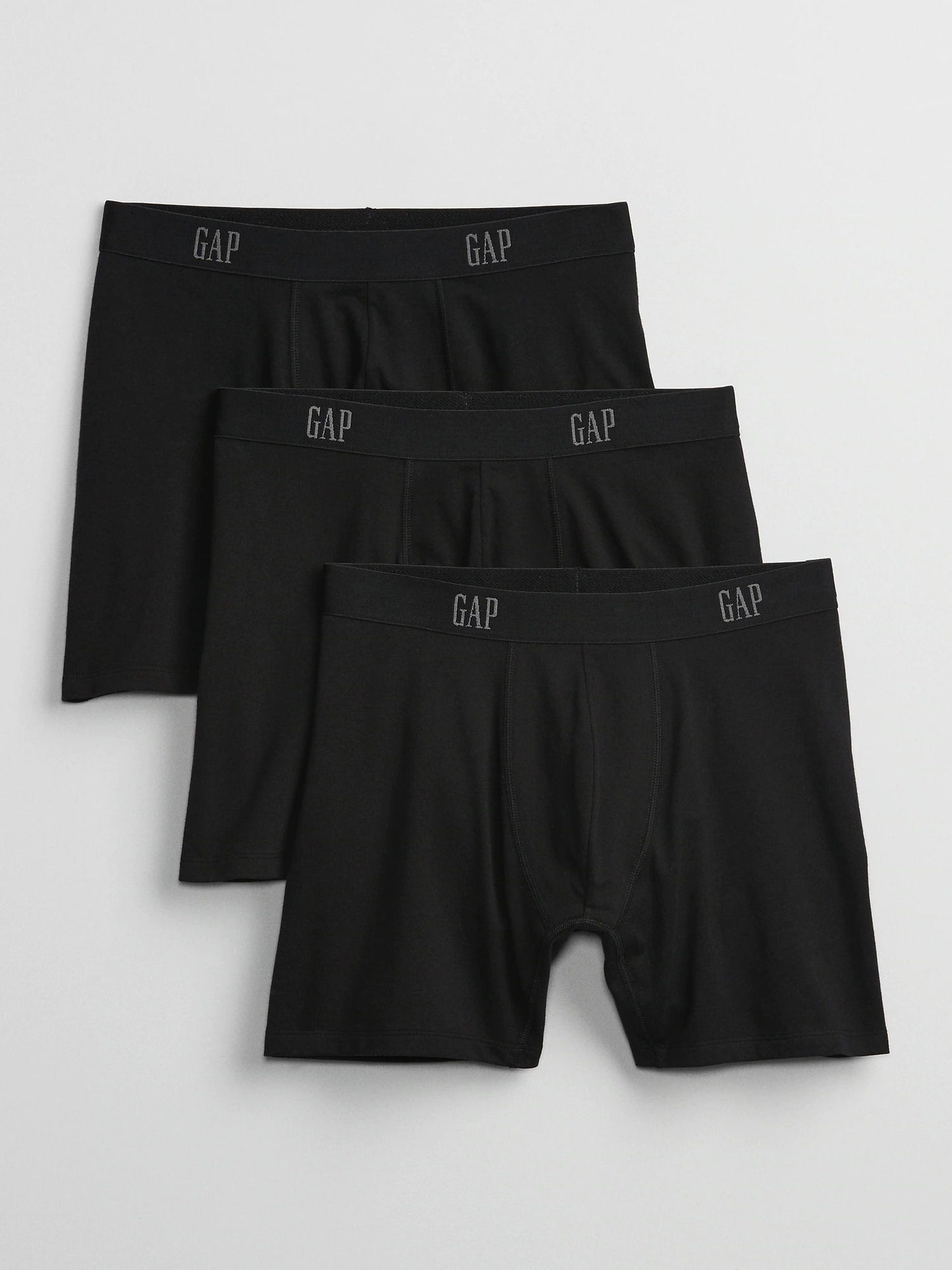 Siyah Gap Logo 3'lü Boxer Seti
