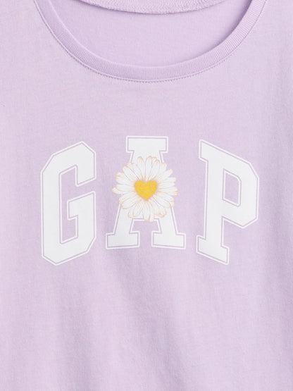 Lila Babygap Logo T-shirt