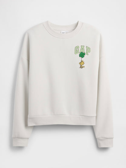 Beyaz Peanuts Oversized Wedge Sweatshirt