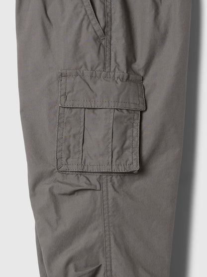 Gri Astarlı Paraşüt Kargo Jogger Pantolon