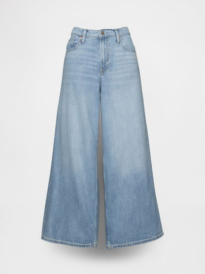 Açık Mavi Mid Rise Ultrasoft Baggy Jean Pantolon