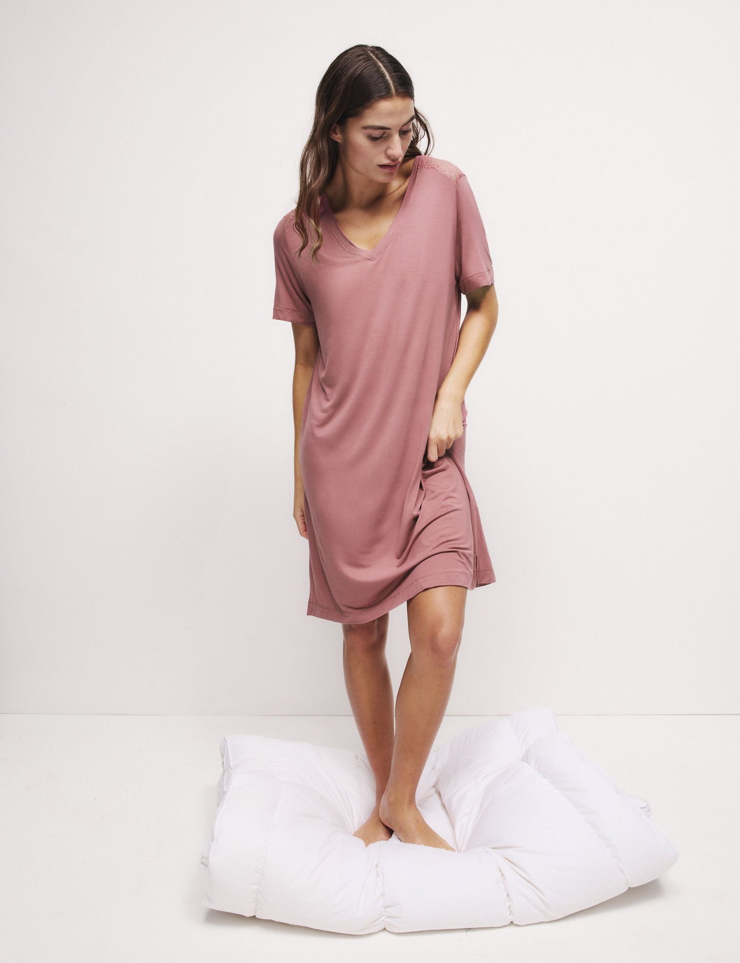 Body Soft:trade_mark: Dantel Detaylı Gecelik