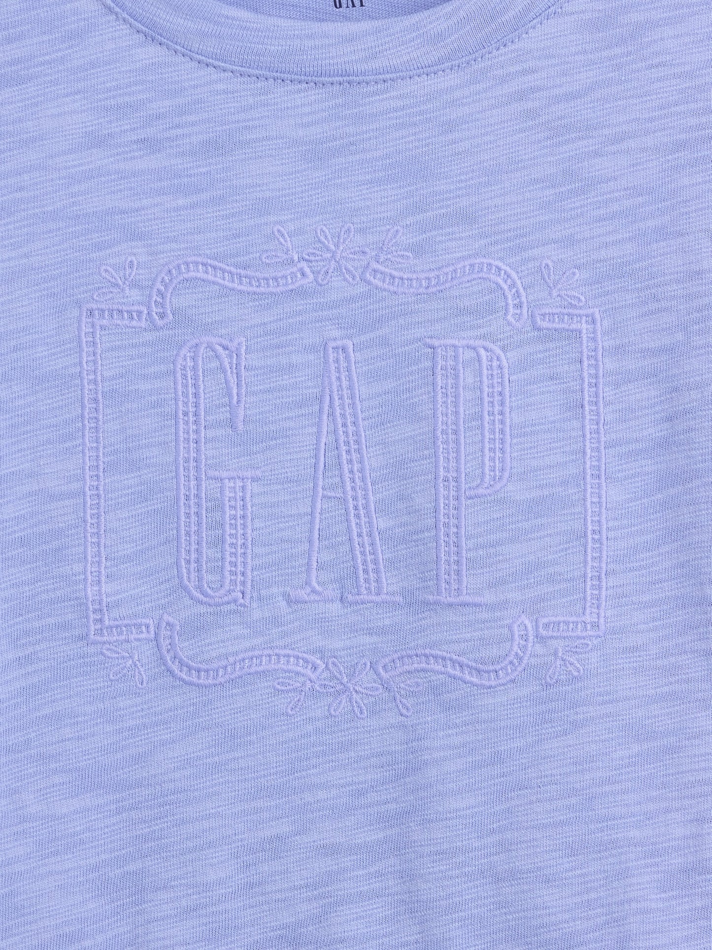 Açık Mavi Fırfır Etekli Logo T-shirt