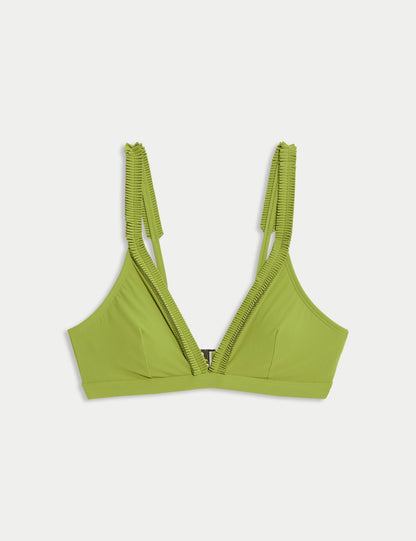 Detaylı Plunge V-yaka Bikini Üstü