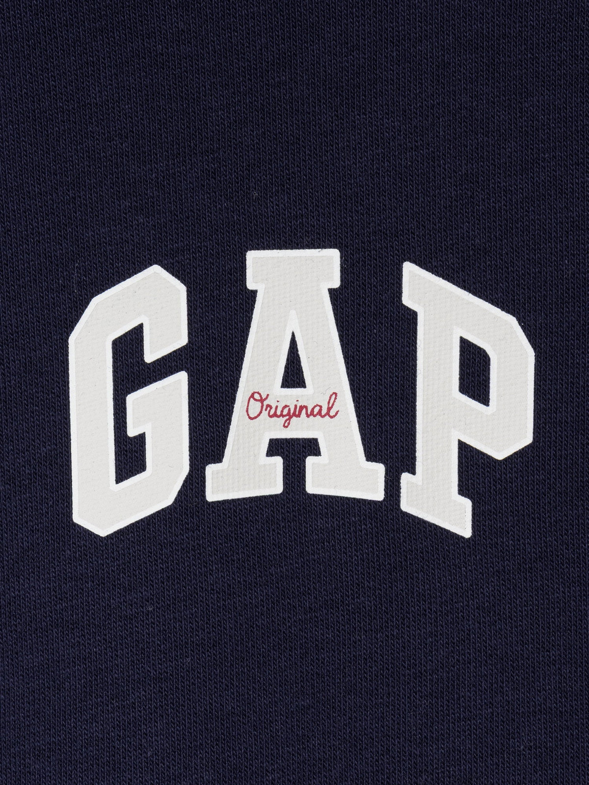Beyaz Oversized Gap Logo Fransız Havlu Kumaş T-shirt