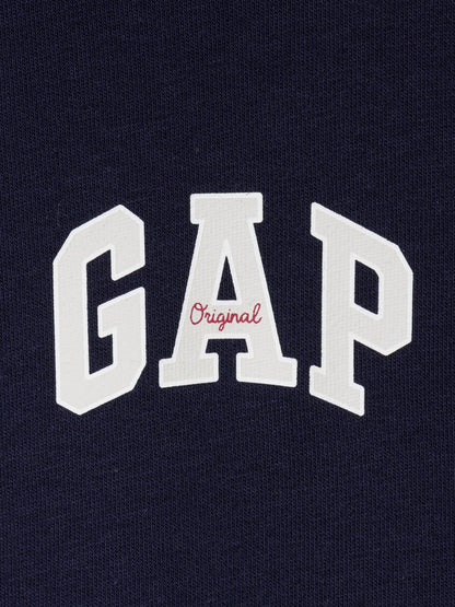 Beyaz Oversized Gap Logo Fransız Havlu Kumaş T-shirt
