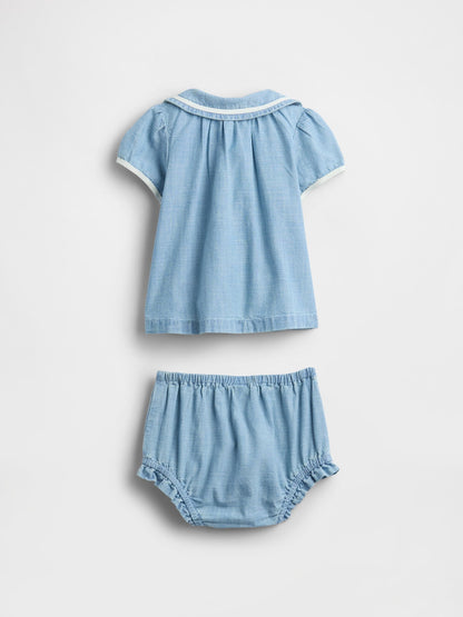 Mavi Baby Denim Outfit Set