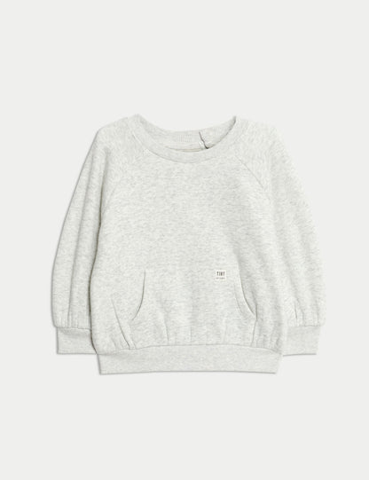 Pamuk Karışımlı Sweatshirt (0–3 Yaş)