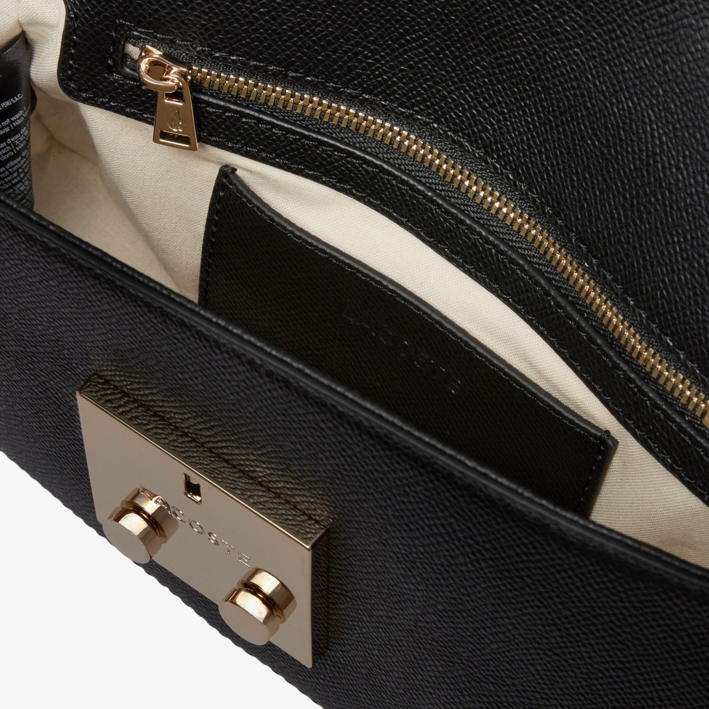 Lacoste Kadın Deri Siyah Omuz Çantası