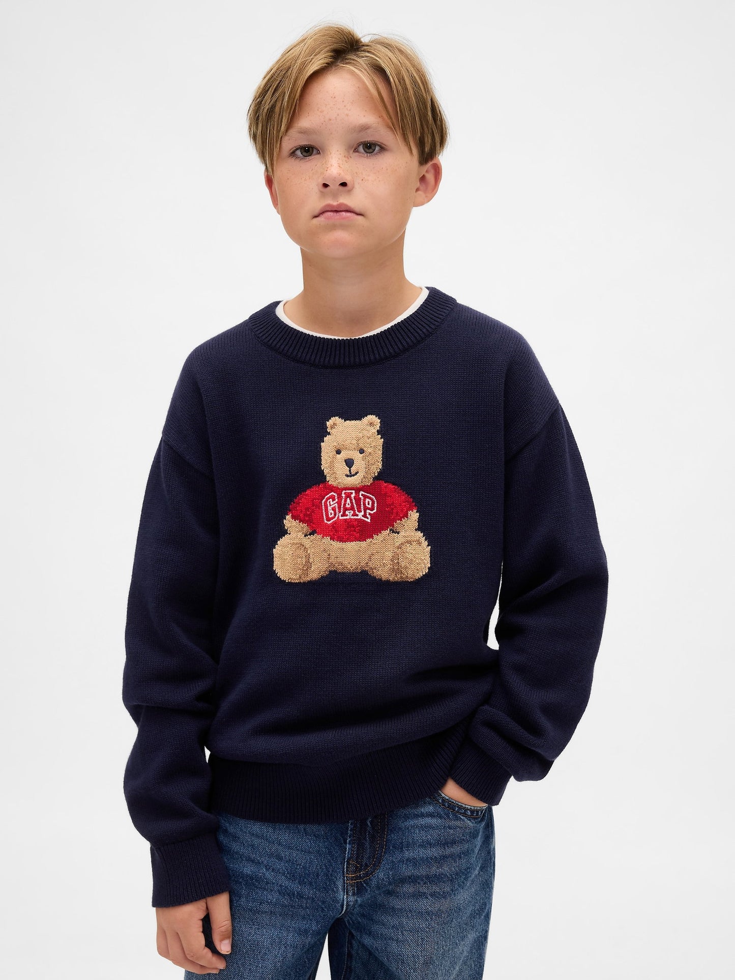 Lacivert Brannan Bear Relaxed Sweatshirt