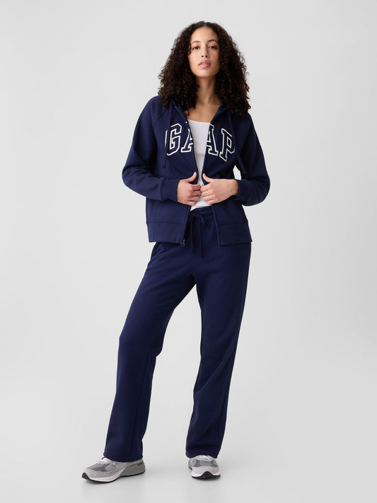Lacivert Gap Logo Fleece Fermuarlı Sweatshirt