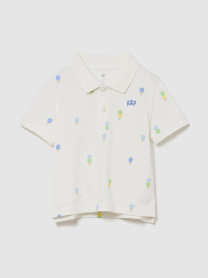 Beyaz Pique Polo T-shirt