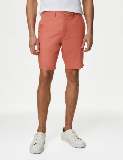 Regular Fit Keten Chino Şort