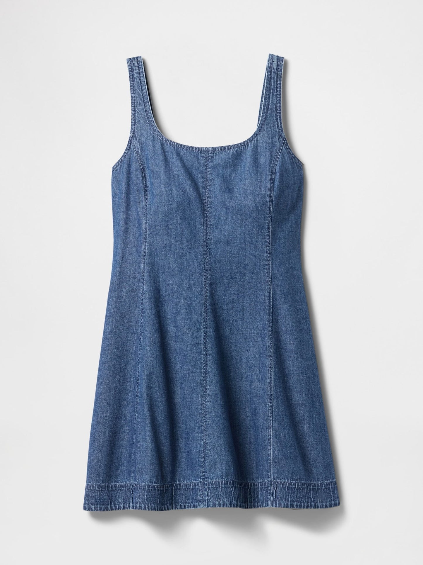 Lacivert Denim Mini Elbise