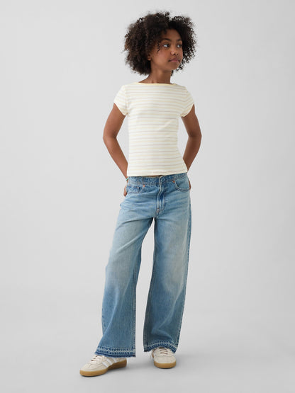 Mavi Low Rise Stride Wide-leg Jean Pantolon