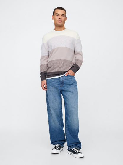 Çok Renkli Cashsoft Crewneck Kazak