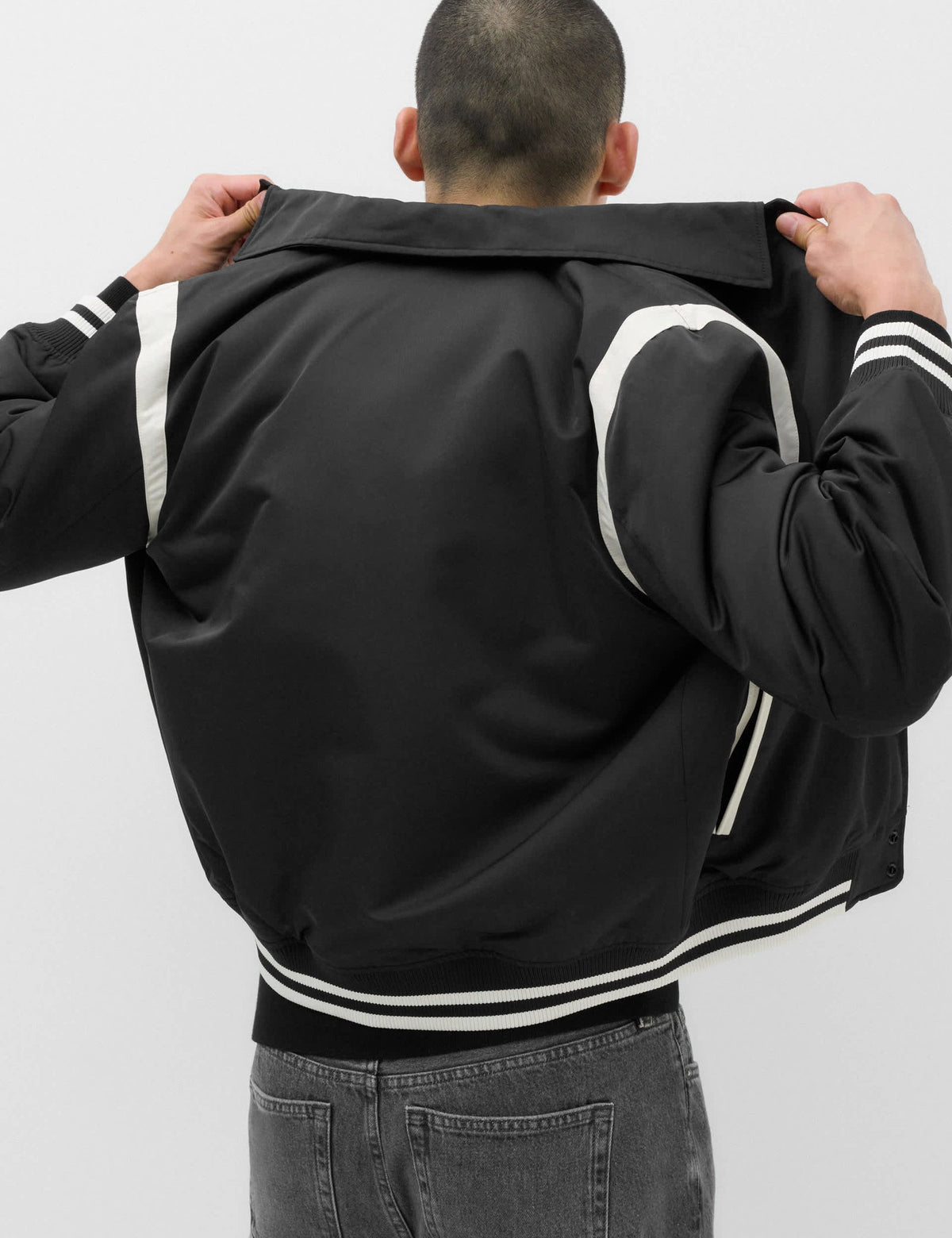 Saten Dolgulu Bomber Ceket