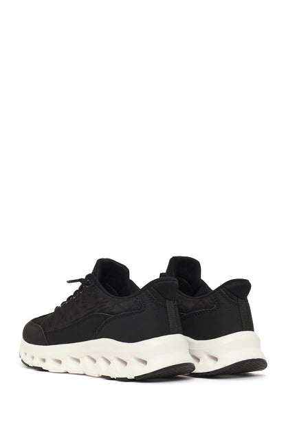 Kadın Siyah Bağcıklı Kalın Tabanlı Sneaker