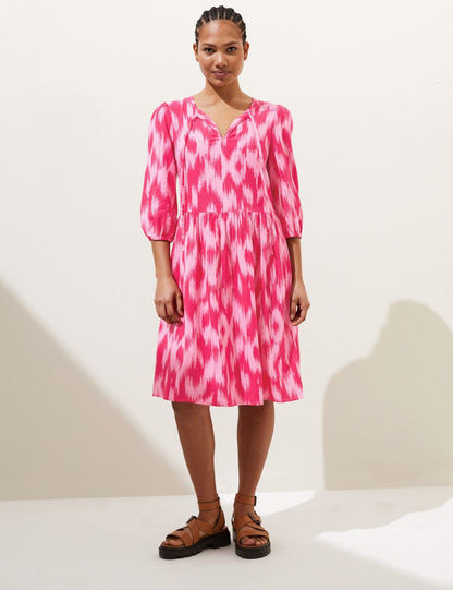 Regular Fit Mini Keten Elbise