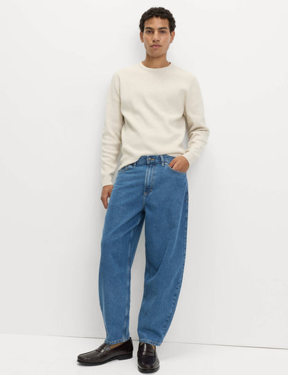 Pamuklu Barrel Leg Jean
