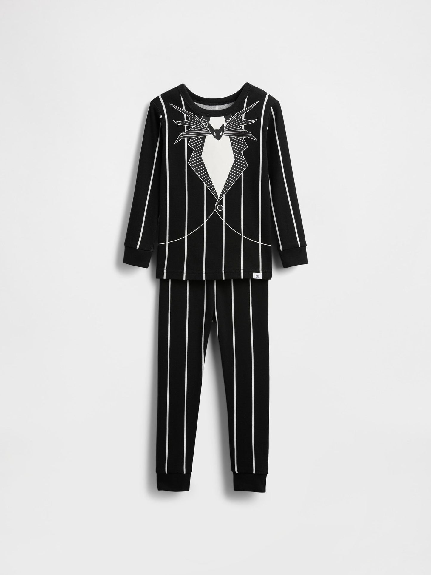 Siyah Gap × Disney Tim Burton’s The Nightmare Before Christmas Organik Pamuk Pijama Takımı