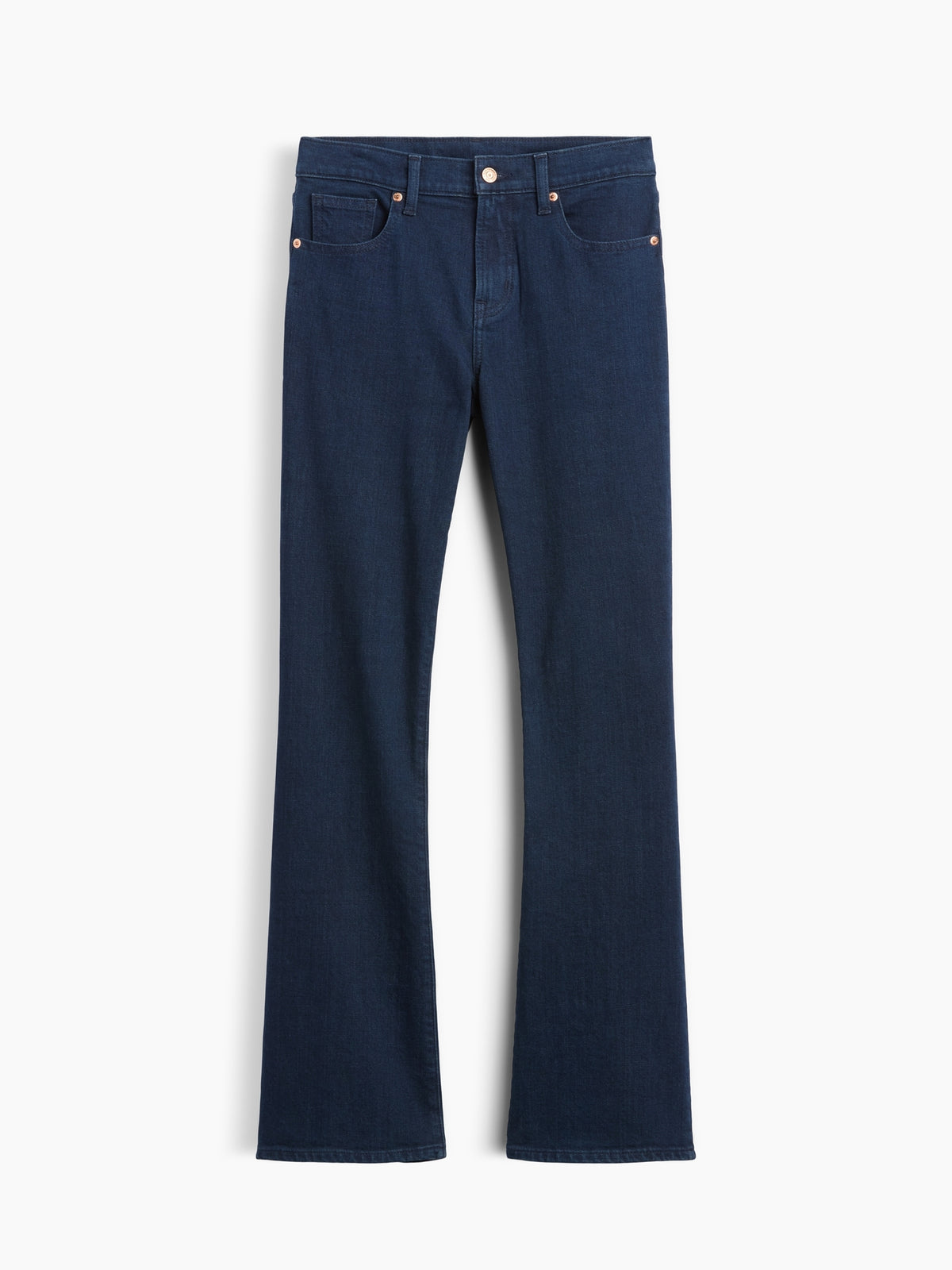 Koyu Mavi Mid Rise Boot Jean Pantolon