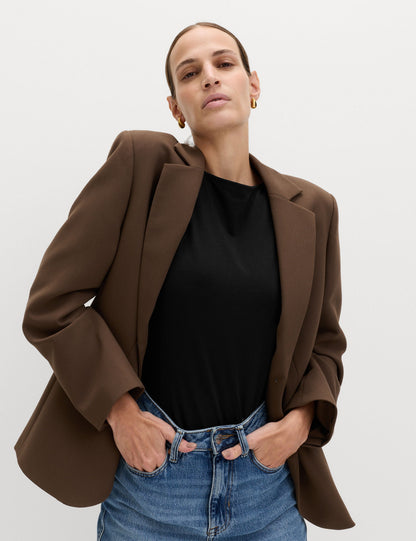Pamuk Karışımlı Slim Fit Üst