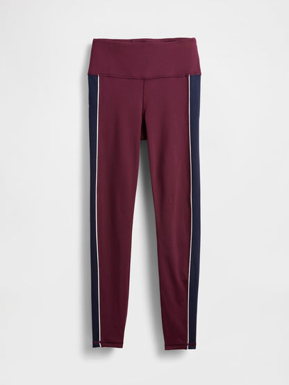 Bordo Gapfit High Rise Power Full Length Stripe Tayt