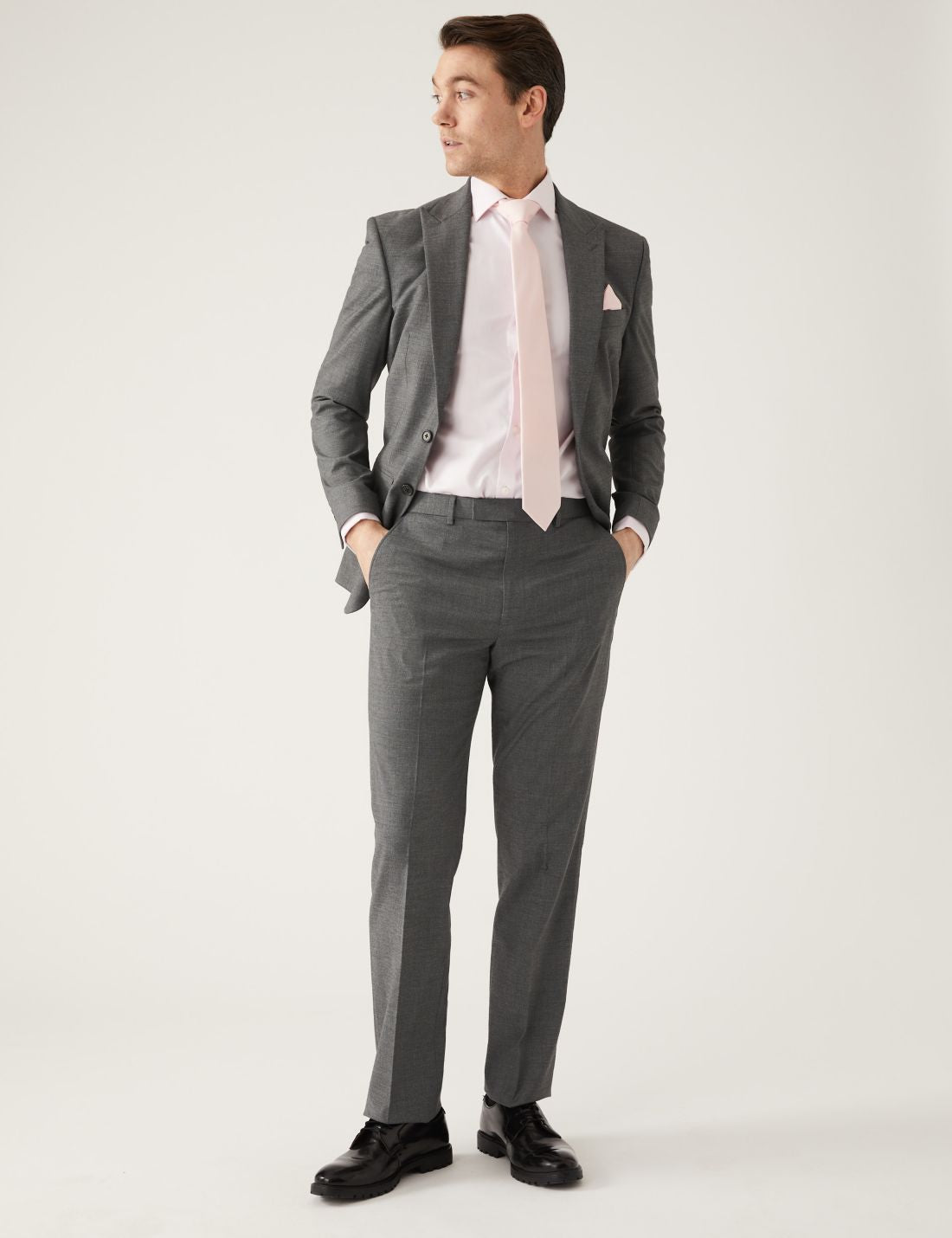 Slim Fit Sharkskin Ceket