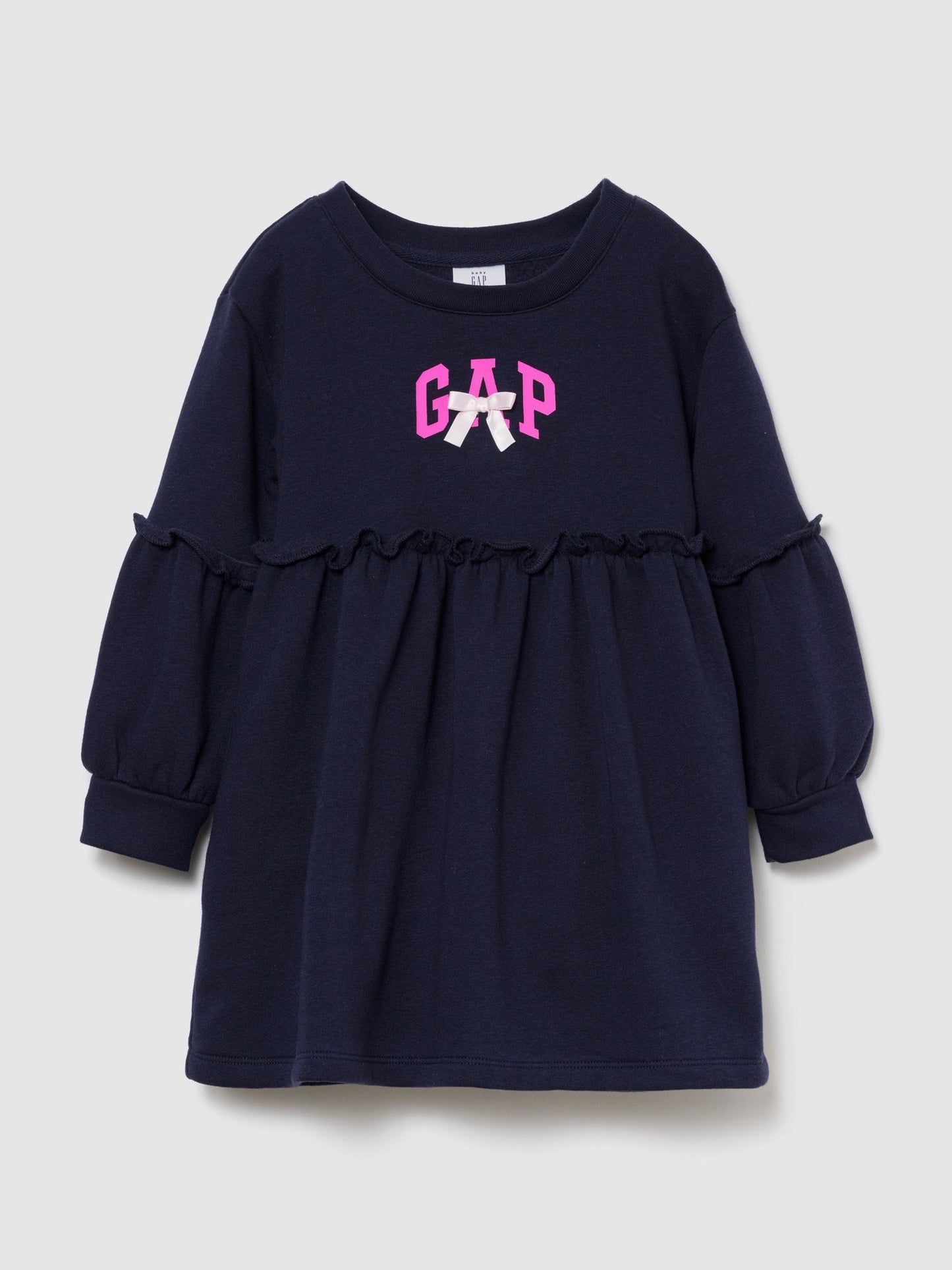 Lacivert Bow Logo Sweatshirt Elbise