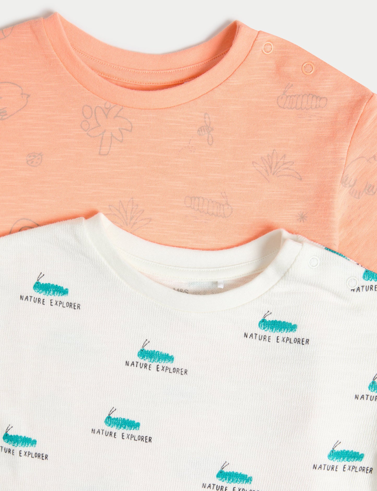 3’lü Paket Saf Pamuklu T-shirt (0–3 Yaş)
