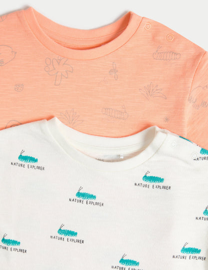 3’lü Paket Saf Pamuklu T-shirt (0–3 Yaş)