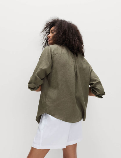 %100 Keten Regular Fit Gömlek