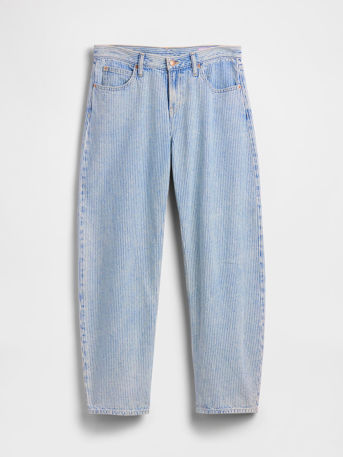 Açık Mavi Low Rise Ultrasoft Barrel Jean Pantolon