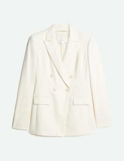 Yün Karışımlı Iki Düğmeli Blazer Ceket