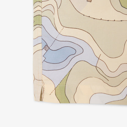 Lacoste Erkek Relaxed Fit Kısa Kollu Desenli Bej Gömlek