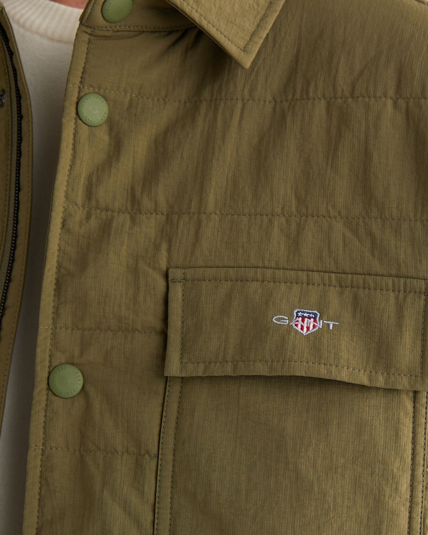 Gant Erkek Haki Standart Fit Mont