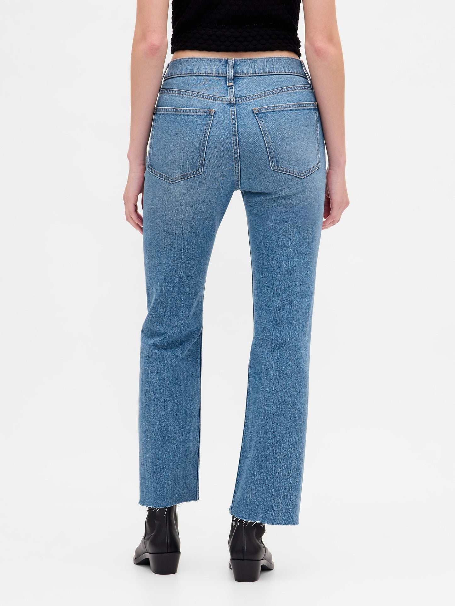Mavi High Rise ’90s Slim Straight Crop Jean Pantolon