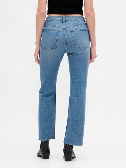 Mavi High Rise ’90s Slim Straight Crop Jean Pantolon