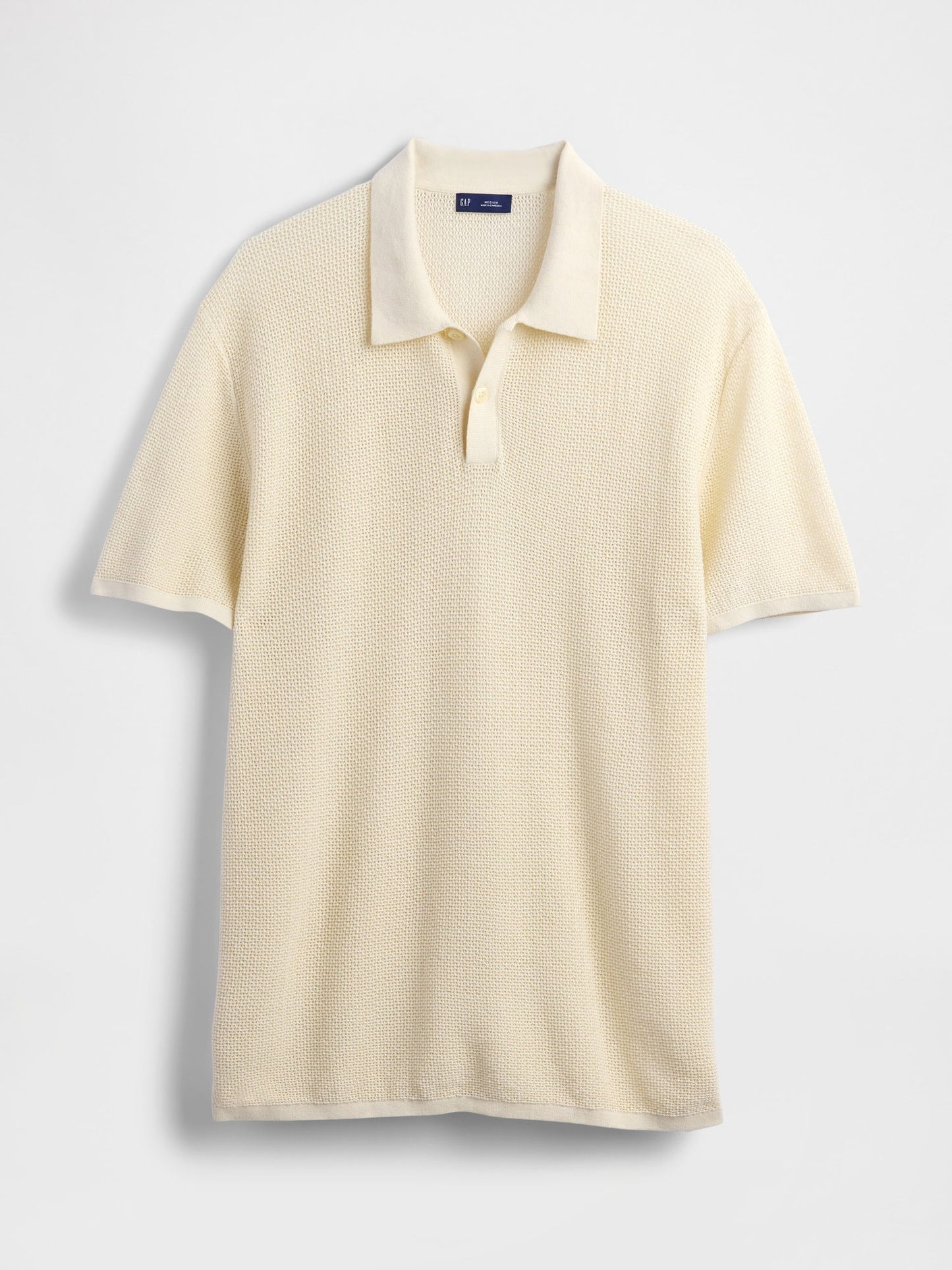 Açık Kahverengi Dokulu Kroşe Polo T-shirt