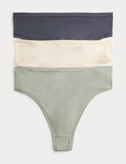 3’lü Flexifit Modal Yüksek Bel Tanga