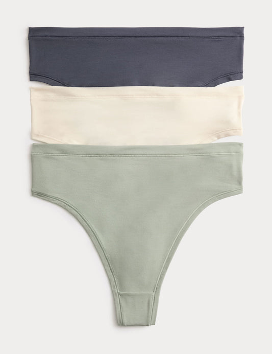 3’lü Flexifit Modal Yüksek Bel Tanga