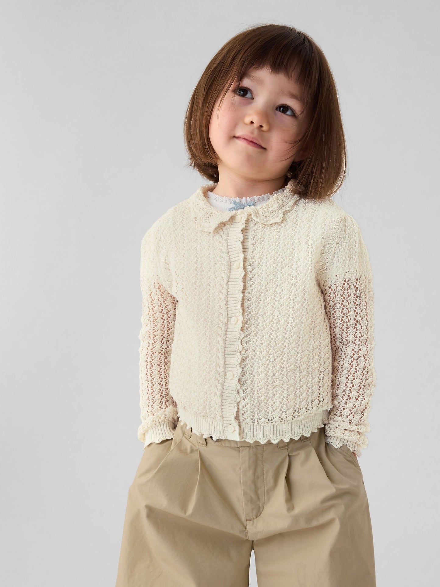 Bej Gap × Dôen Keten Karışımlı Hırka