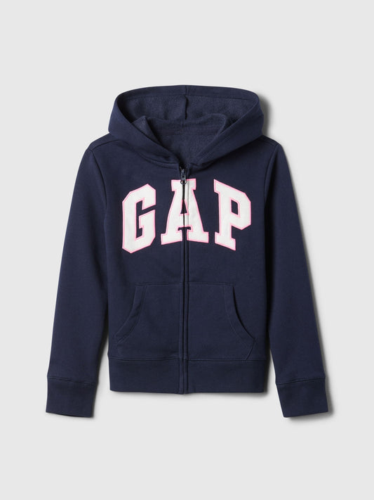 Lacivert Gap Logo Fermuarlı Sweatshirt