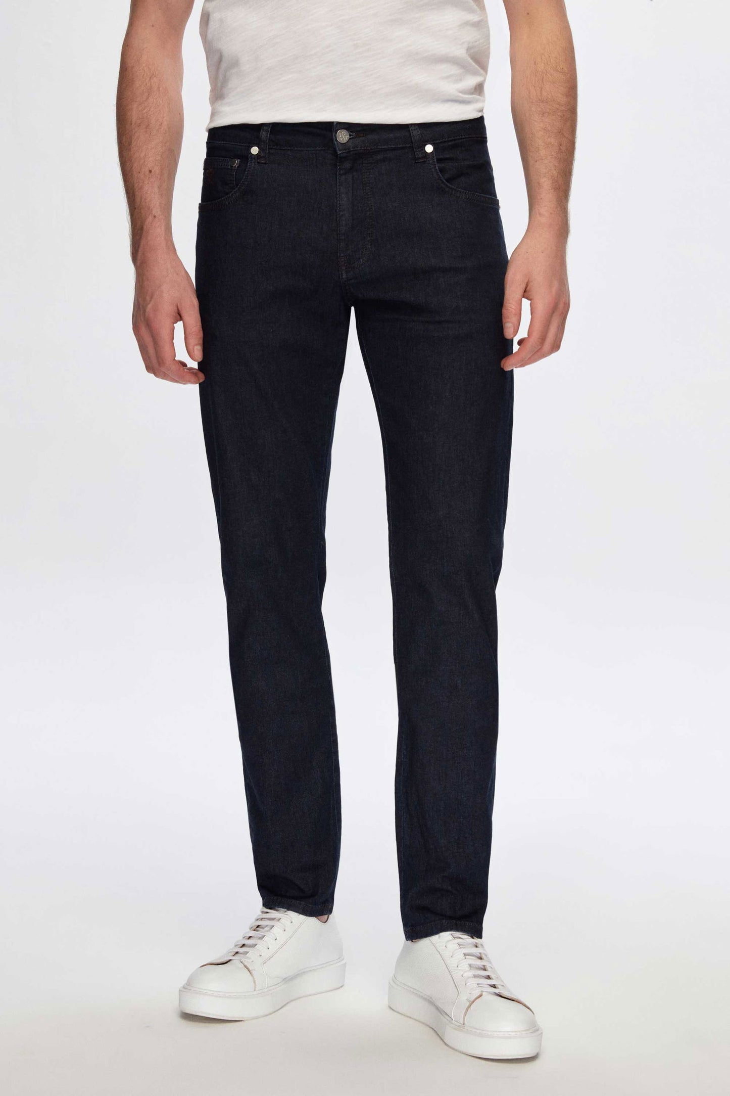 Damat Slim Fit Lacivert Denim Pantolon