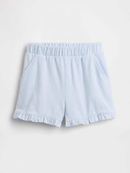 Açık Mavi Mix & Match Pull-on Ruffle Şort