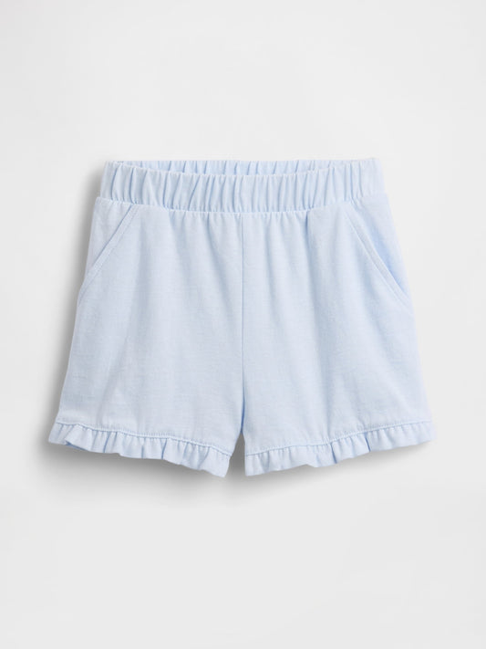 Açık Mavi Mix & Match Pull-on Ruffle Şort
