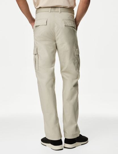 Loose Fit Kemerli Kargo Pantolon
